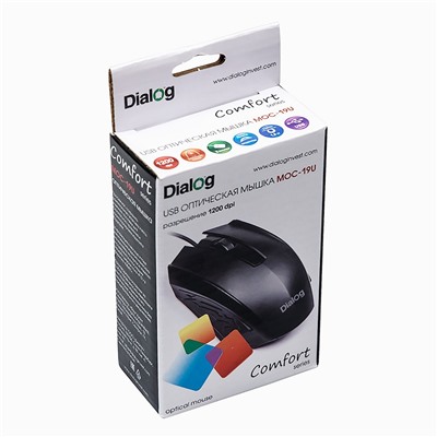 Мышь оптическая Dialog Comfort MOC-19U (black)