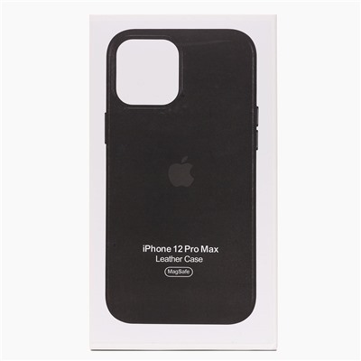 Чехол-накладка ORG SM002 экокожа SafeMag для "Apple iPhone 12 Pro Max" (black)