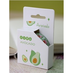 Декоративный скотч «Funny avocado», avowhite