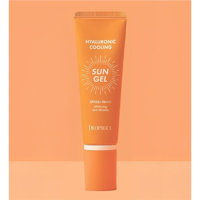 Deoproce Гель для лица увлажняющий солнцезащитный - SPF50+/PA+++ hyaluronic sun gel, 50г