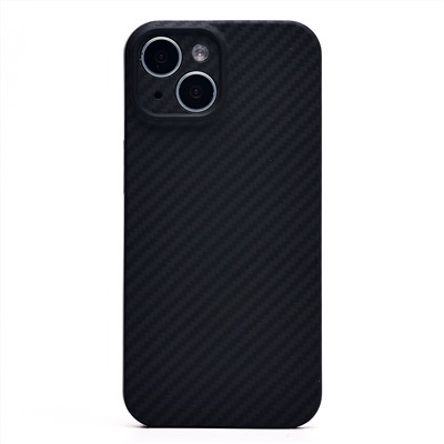 Чехол-накладка - SM009 POSH KEVLAR (закрытая камера) SafeMag для "Apple iPhone 15" (black)