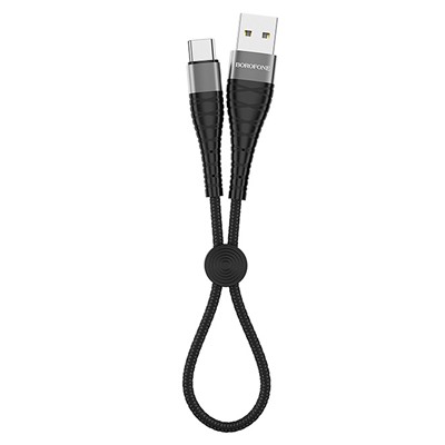 Кабель USB - Type-C Borofone BX32 Munificent  25см 3A  (black)