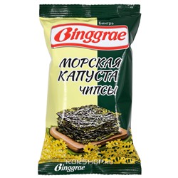 Хрустящие чипсы со вкусом морской капусты, Бингрэ (Binggrae), 40 г Акция