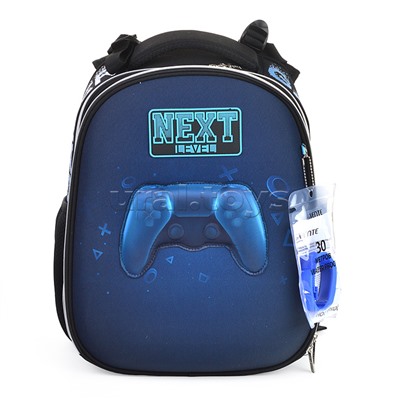 Рюкзак "Choice. Next Level Gamer" школьный жесткий 38x28x16 см (17 л) вес 1000 г, 1 отделение на молнии с разделителями для учебников, 1 отделение с органайзером, 2 боковых кармана сеткой на резинке, эргономичная формоустойчивая вентилируемая спинка (евро